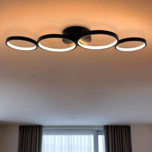 Design plafond sort, Giorgio, 34W, 3000K LED