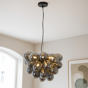 Design pendler lampe grå, Cyril