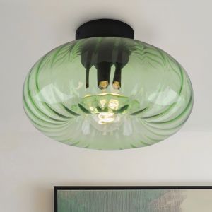 Retro loftlampe grøn, Diane