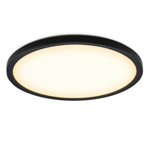Plast plafond sort, Shona, 18W, 3000K LED, 3 trins lysdæmper