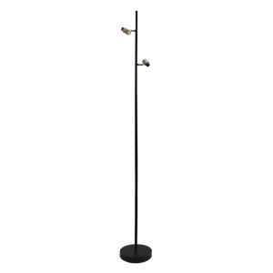 Aluminium gulvlampe uden skærm sort, Rika