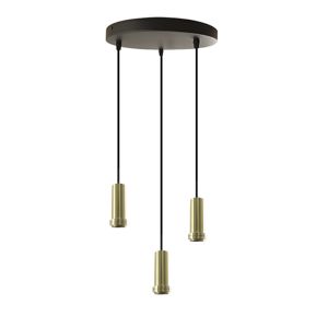 Aluminium pendler lampe uden skærm sort, Rika