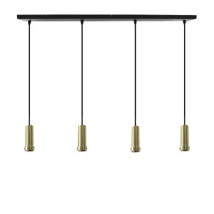 Aluminium pendler lampe uden skærm guld, Rika