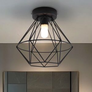 Industri loftlampe badeværelse sort, Jochem, IP44