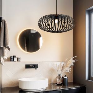 Industri pendler lampe badeværelse sort, Lieve, IP44