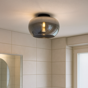 Design loftlampe badeværelse grå, Vidro, IP44