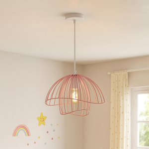 Modern pendler lampe lyserød, Jolien
