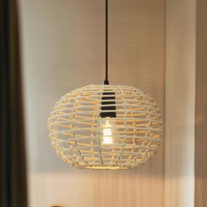 Rattan pendler lampe brun, Roza