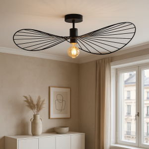Modern loftlampe sort, Jolinda