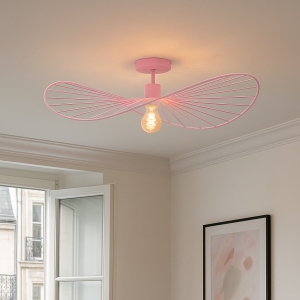 Modern loftlampe lyserød, Jolinda