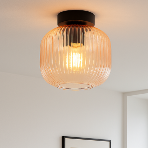 Design loftlampe lyserød, Charlois