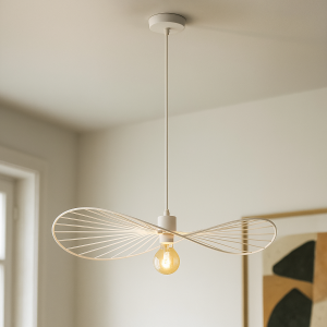 Modern pendler lampe hvid, Jolinda