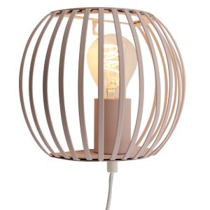 Industri væglampe beige, Lieve, med brytare
