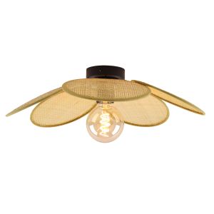 Rattan loftlampe brun, Rowen