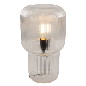 Design bordlampe gennemsigtig, Chelsea, med brytare