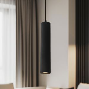 Modern pendler lampe sort, Nadi