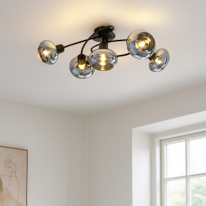 Design loftlampe sort, Skip