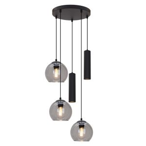 Modern pendler lampe sort, Gianni