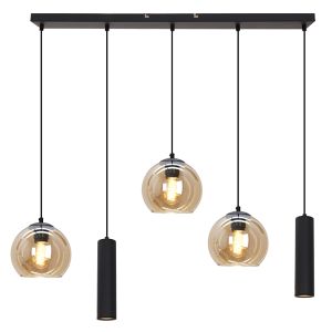 Modern pendler lampe sort, Gianni