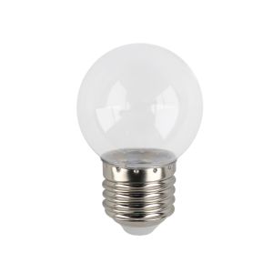 Varm hvid gennemsigtig LED-lampe - 1 Watt