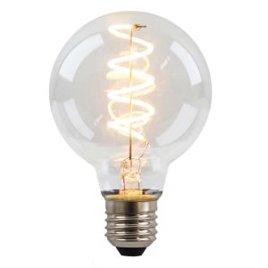 Dimmbare Olucia E27 filament pære Tuelo, G80, 4W, 2700K