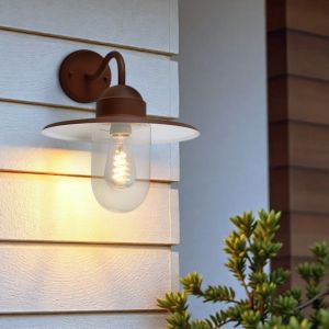 Klassisk udendørslampe rustfarvet, Maxx, IP44