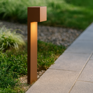 Modern udendørslampe rustfarvet, Corella, IP54