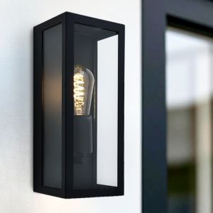 Modern udendørslampe sort, Senne, IP44