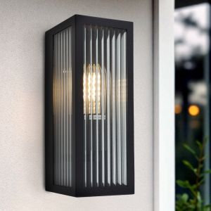 Modern udendørslampe sort, Senne, IP44