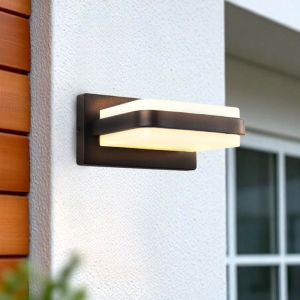 Modern udendørslampe sort, Sita, 12W, 3000K LED, IP44
