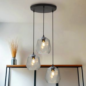 Retro pendler lampe gennemsigtig, Jian