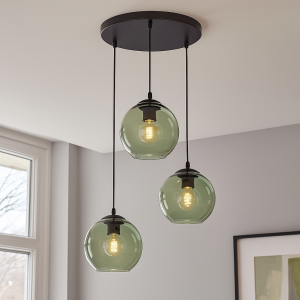 Design pendler lampe grøn, Giada