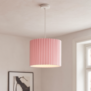 Modern pendler lampe lyserød, Sarita