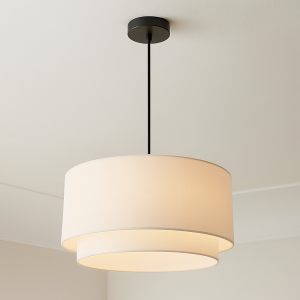 Modern pendler lampe beige, Scarlet