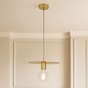 Design pendler lampe messing, Sienna