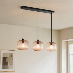 Design pendler lampe lyserød, Charlois
