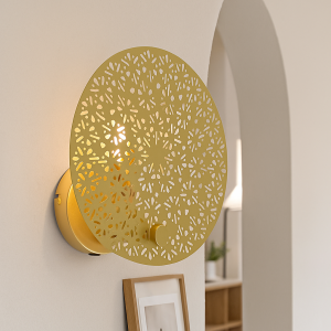 Design væglampe messing, Sienna