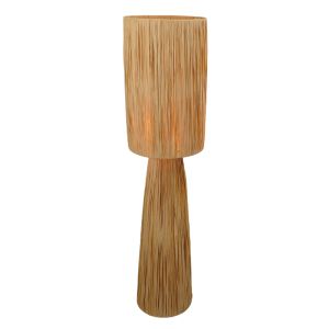 Papir gulv lampe brun, Daisy, med brytare