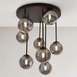 Design loftlampe grå, Stacy