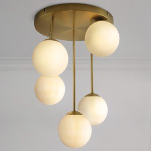 Design loftlampe messing, Stacy
