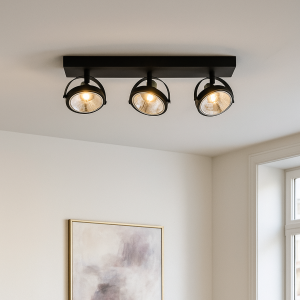 Modern loftlampe sort, Morris