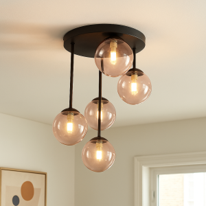 Design loftlampe lyserød, Stacy