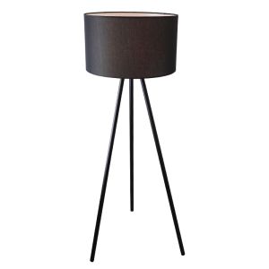 Modern gulv lampe sort, Janou, med brytare