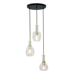 Design pendler lampe gennemsigtig, Danny