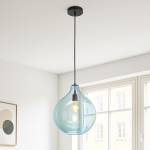Design pendler lampe blå, Cees