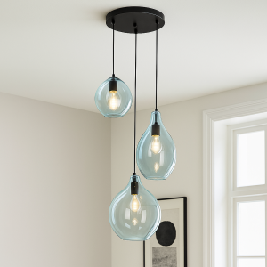 Design pendler lampe blå, Cees