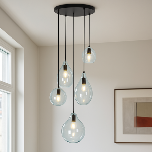 Design pendler lampe blå, Cees