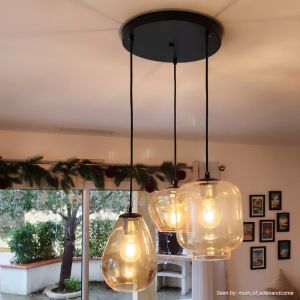 Modern pendler lampe rav, Caia