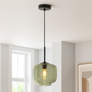 Retro pendler lampe grøn, Anniek