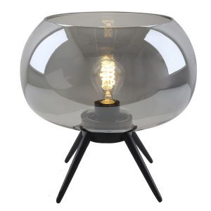 Design bordlampe grå, Vidro, med brytare